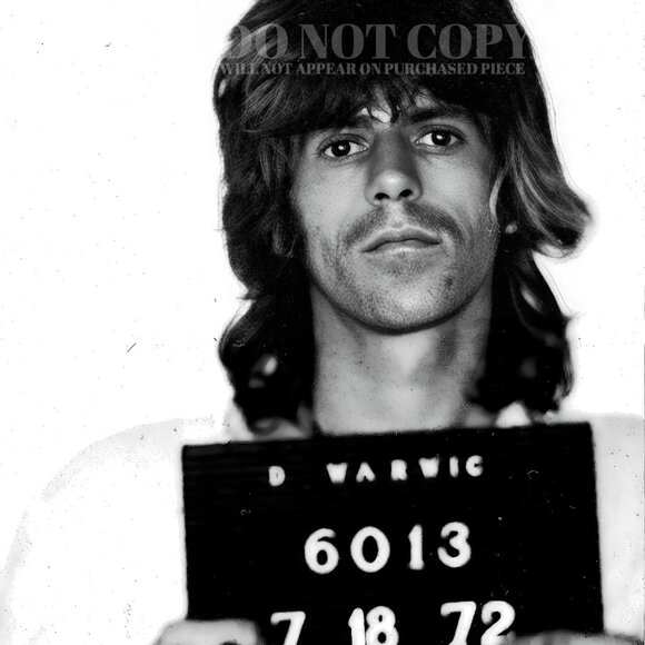 Keith Richards Mugshot Photograph 8 X 10 | RARE 1972 Mug Shot Photo | Poster Art - Picture 2 of 2